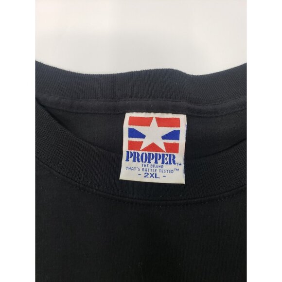 Vintage USMC United State Marine Corp Semper Fidelis Black T Shirt Size 2XL - Picture 2 of 14